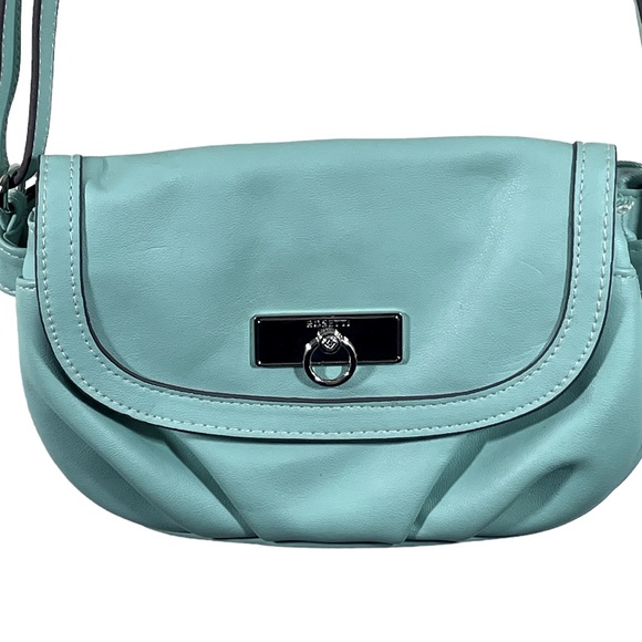 Rossetti Robin’s Egg Blue Crossbody Bag In Vegan Leather - Picture 4 of 12